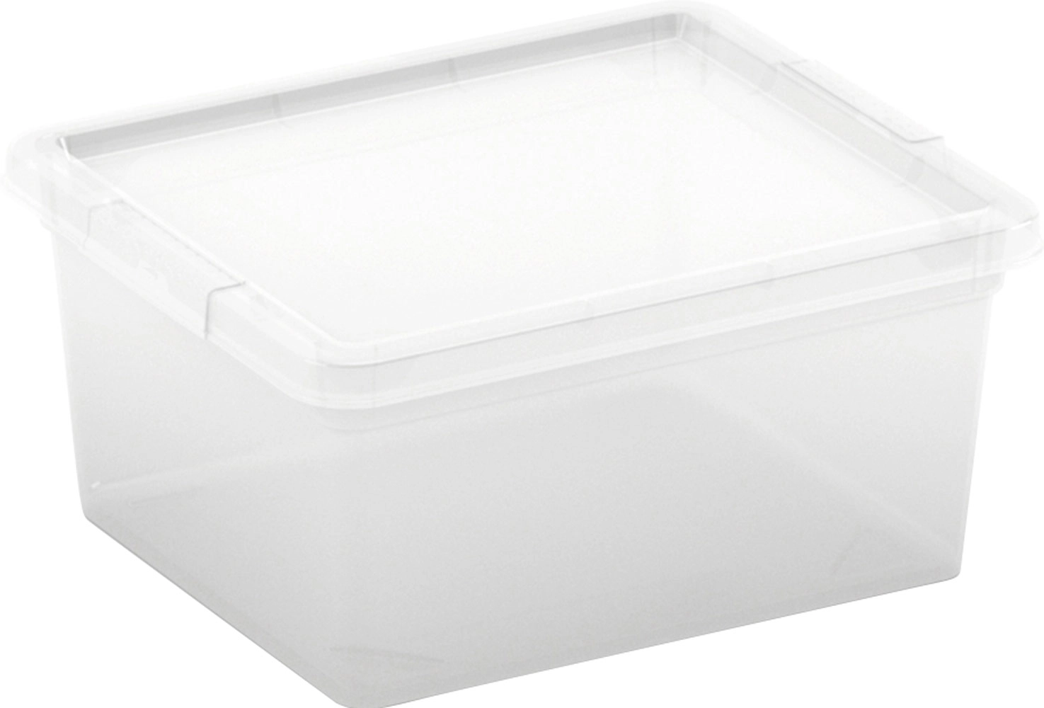 Iris Schuhbox 16 l stapelbar Weiß-Transparent kaufen bei OBI